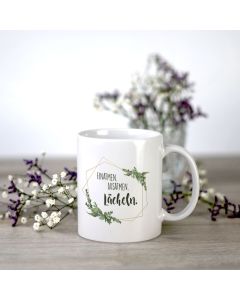 Kaffeetasse - Einatmen - Ausatmen mit Blume